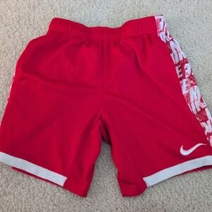 Nike Kids Red Athletic Shorts